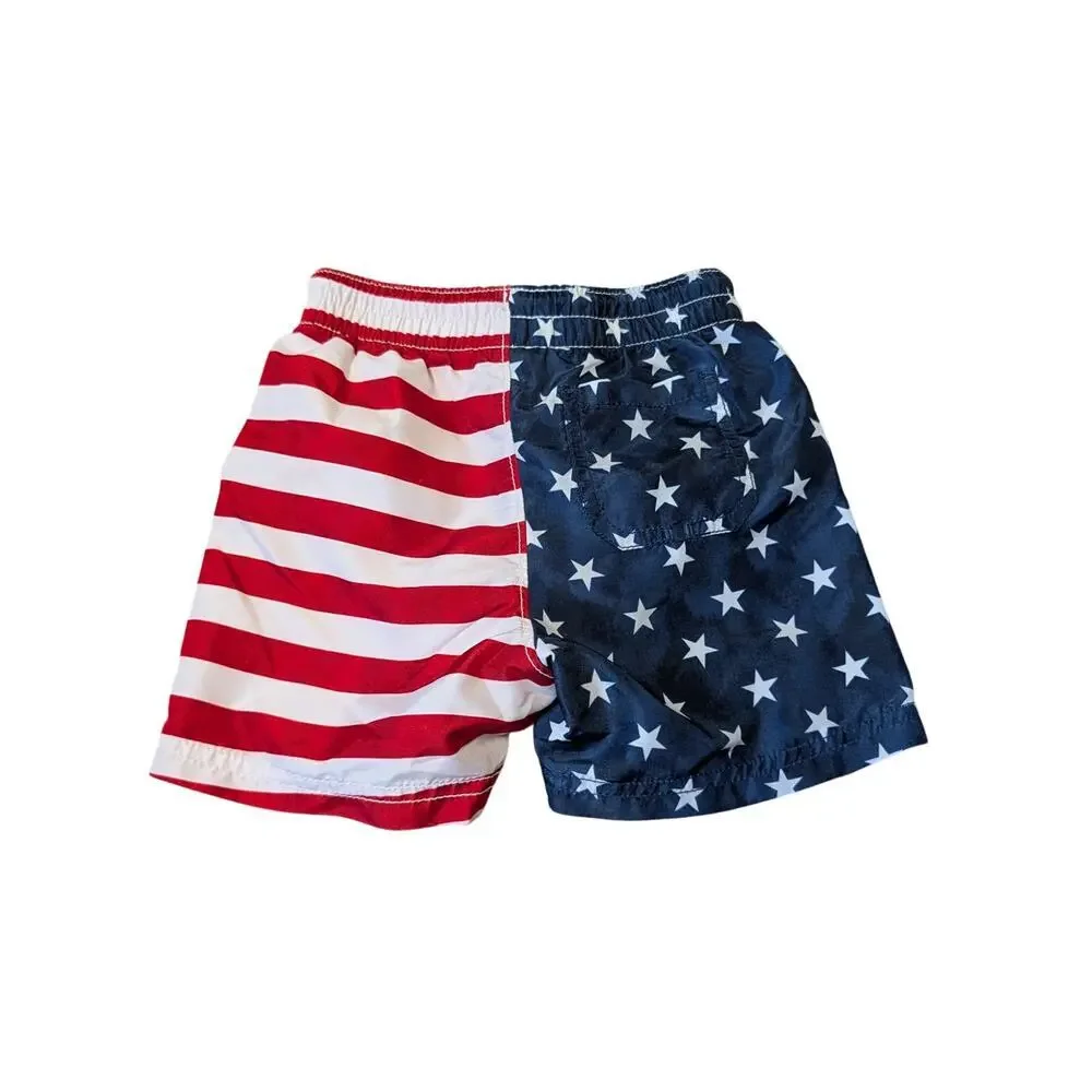 OLD NAVY Toddler/Baby boys swim suits, 2T, Patriotic, 4th of July, American flag